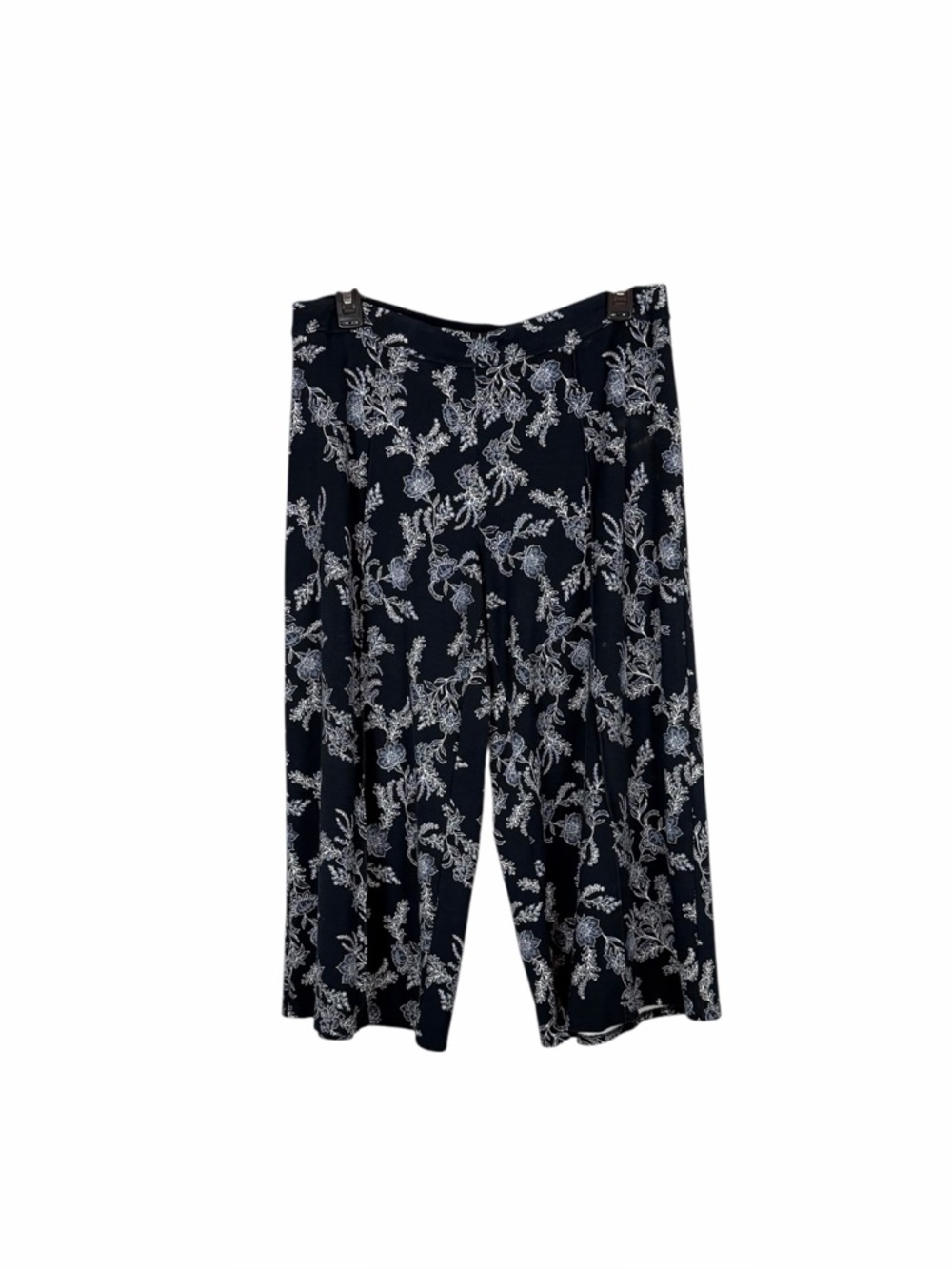 J. Jill Wearever Collection Floral Wide Leg Crop Pants Petite Medium